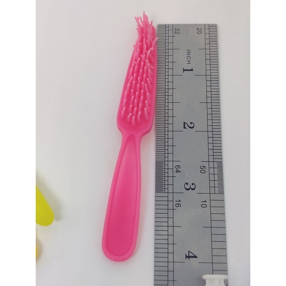 Vintage Barbie 1981 Magic Curl Brush Lot 3 Hair Brushes 1 Comb 1980s Doll Mattel - Picture 7 of 8